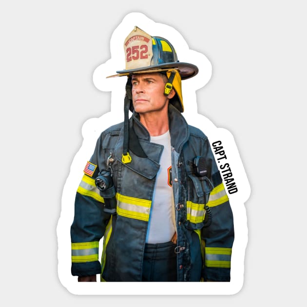 CAPTAIN OWEN STRAND - 9-1-1 LONE STAR - ROB LOWE Sticker by emilybraz7